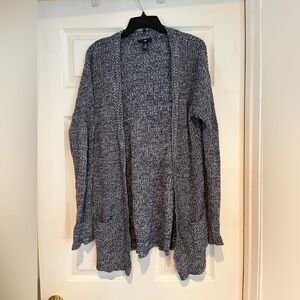 Blue knit cardigan